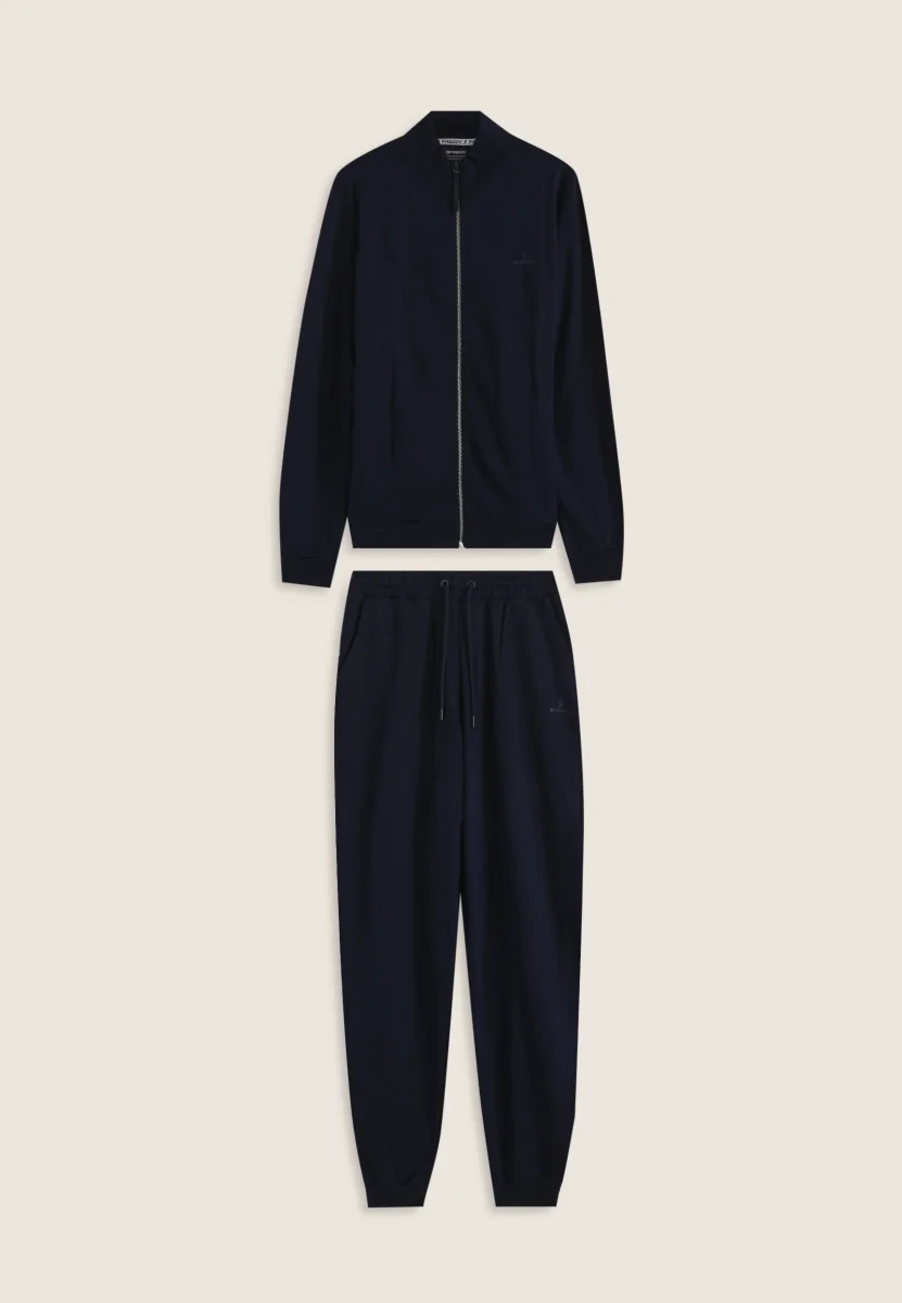 Tuta uomo in cotone con felpa full-zip e collo alto – Bild 5