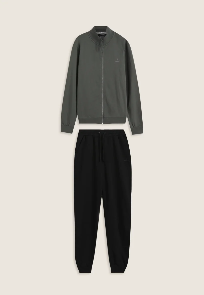 Tuta uomo in cotone con felpa full-zip e collo alto – Bild 8