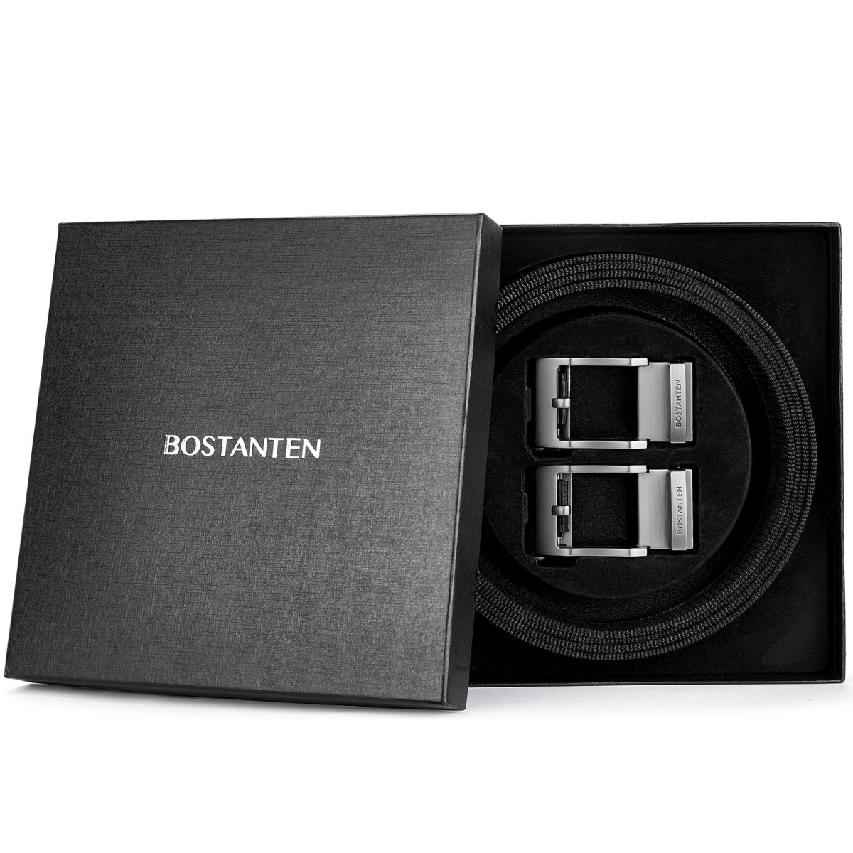 BOSTANTEN Men's Ratchet Dress Belts 2 Packs, Trim to Fit – Bild 6