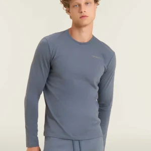 T-shirt manica lunga in cotone con logo lato cuore