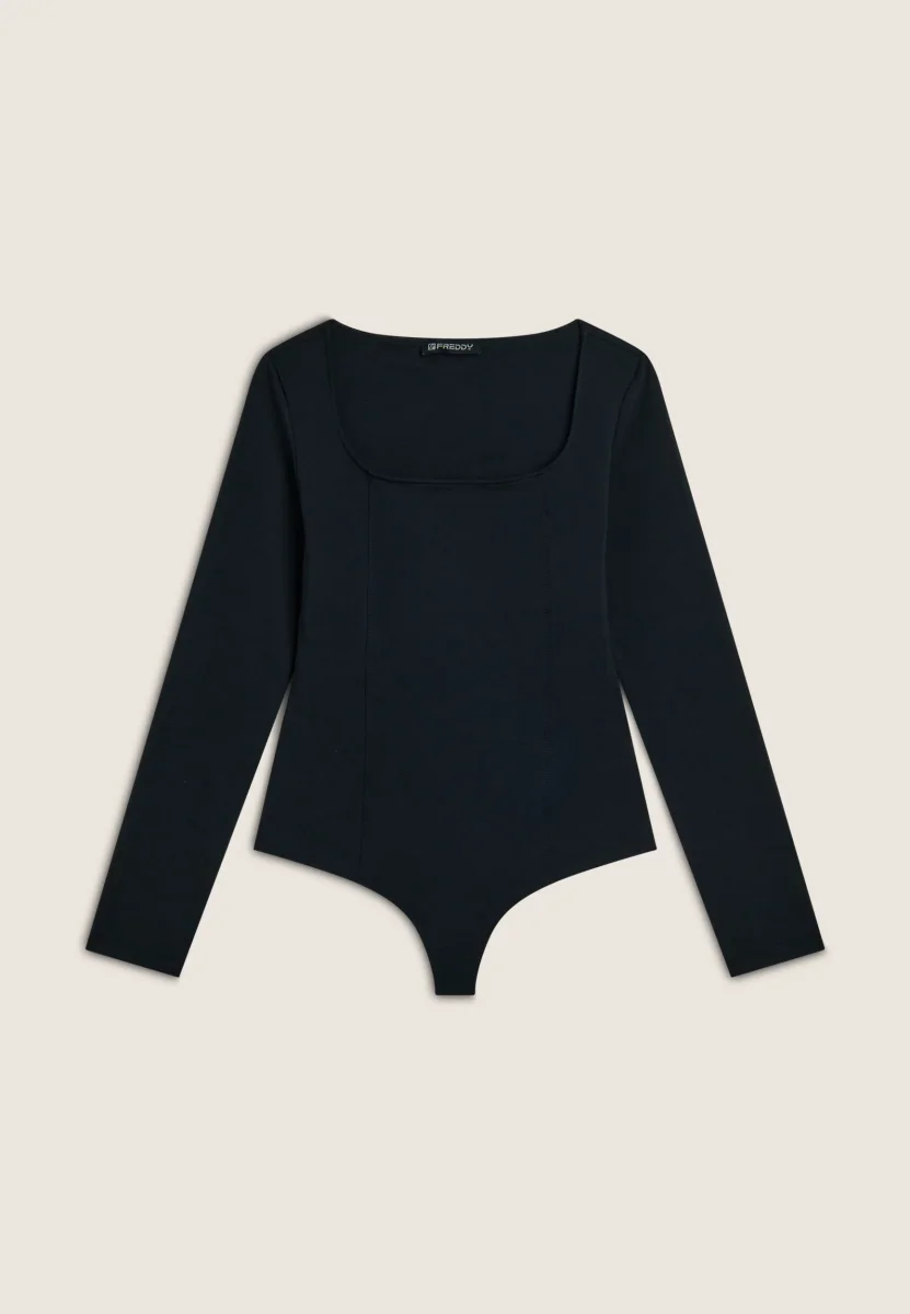 Body scollo quadrato in jersey di cotone organico – Bild 2