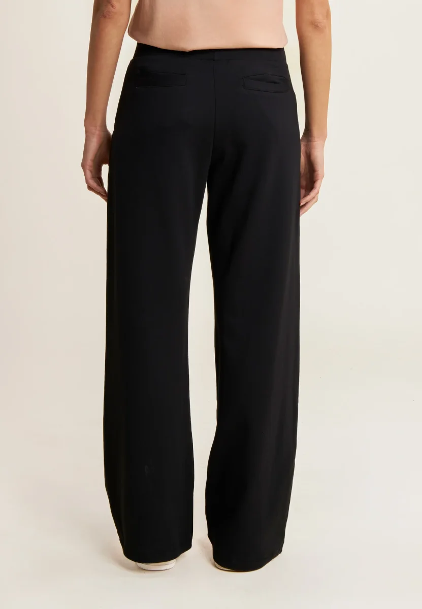 Pantaloni Wide leg con paillettes in French Terry Modal – Bild 4