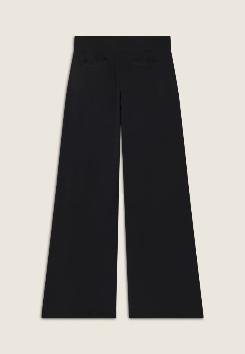 Pantaloni Wide leg con paillettes in French Terry Modal – Bild 7