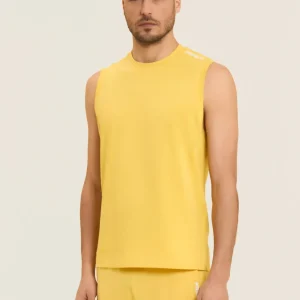 T-shirt senza maniche in jersey di cotone