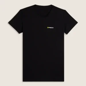 T-shirt Uomo Regular Fit in Jersey Melangé con Logo Bicolore