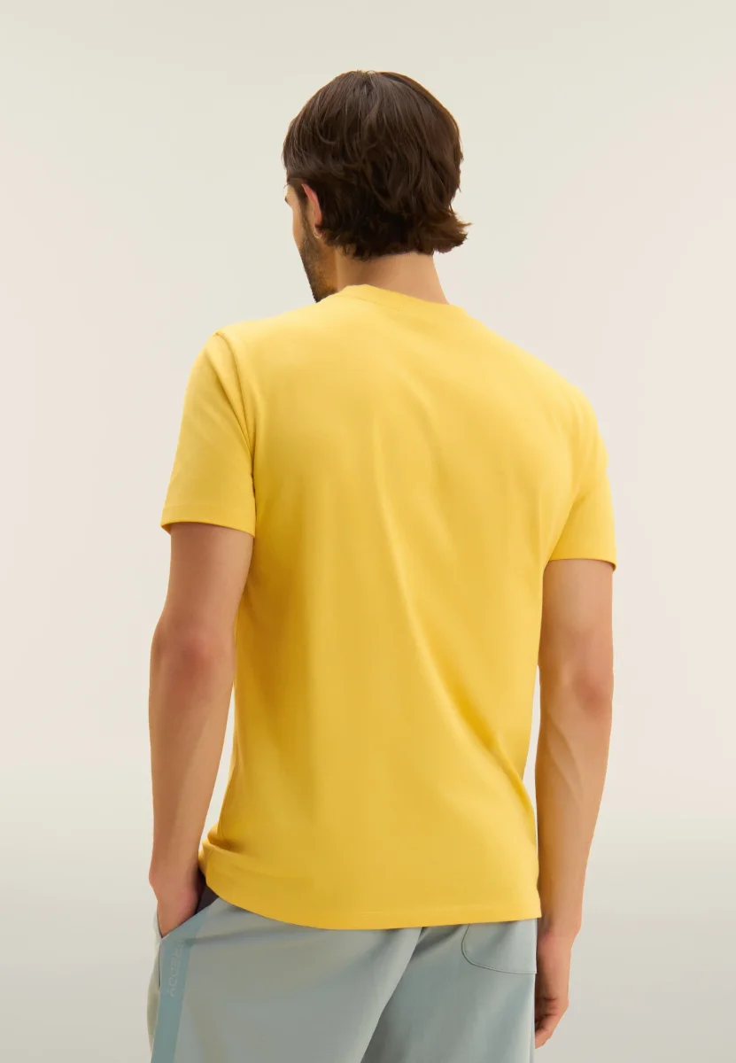 T-shirt in jersey con stampa logo tono su tono – Bild 4