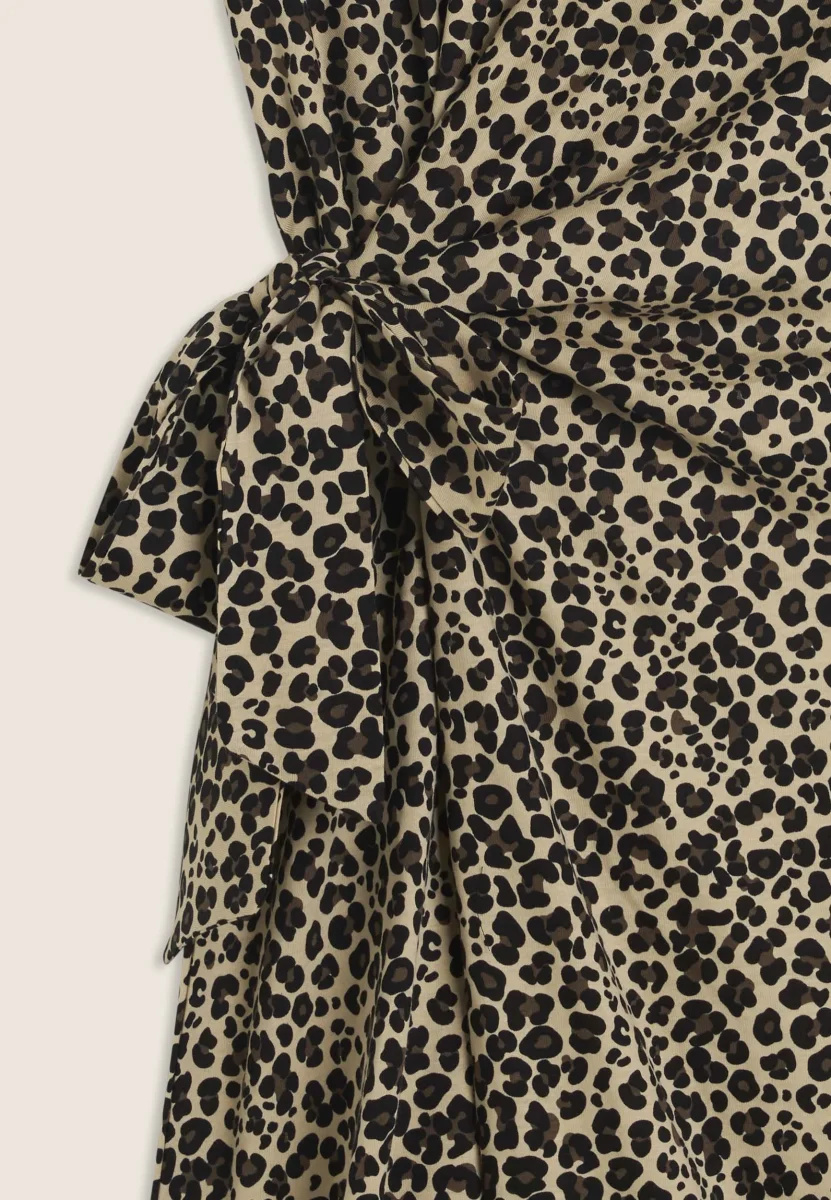 Abito Animalier con dettaglio annodato sul fianco – Bild 7