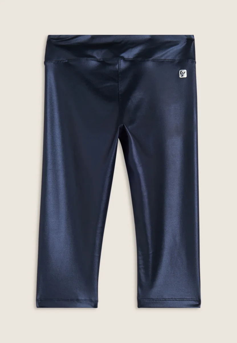 Leggings Corsari Vita Regular in Tessuto Tecnico Wet Effect – Bild 3
