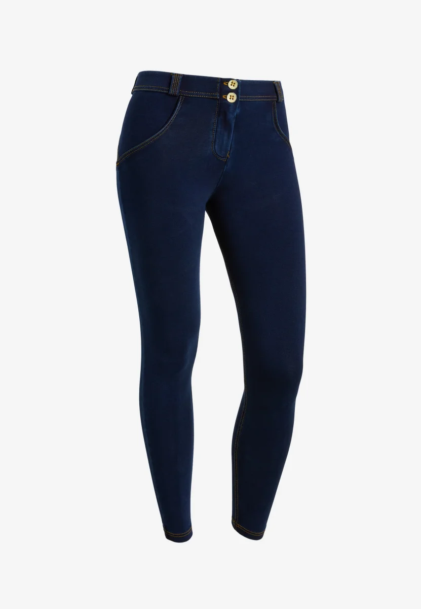Jeggings push up WR.UP® clessidra superskinny effetto denim